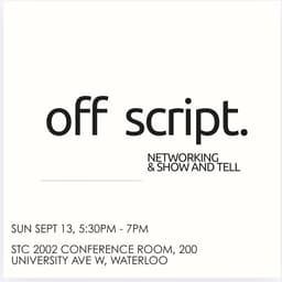 Off-Script Networking + Project Fair cover photo
