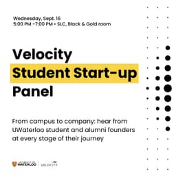 Velocity Student Start-up Panel cover photo