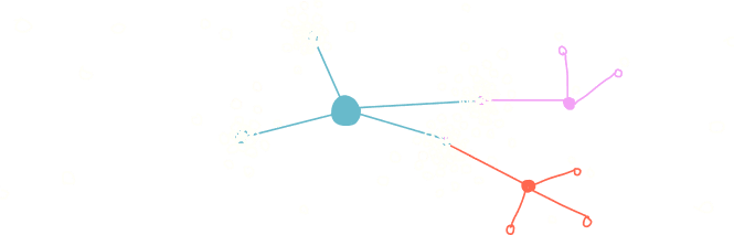 Larger network of dots