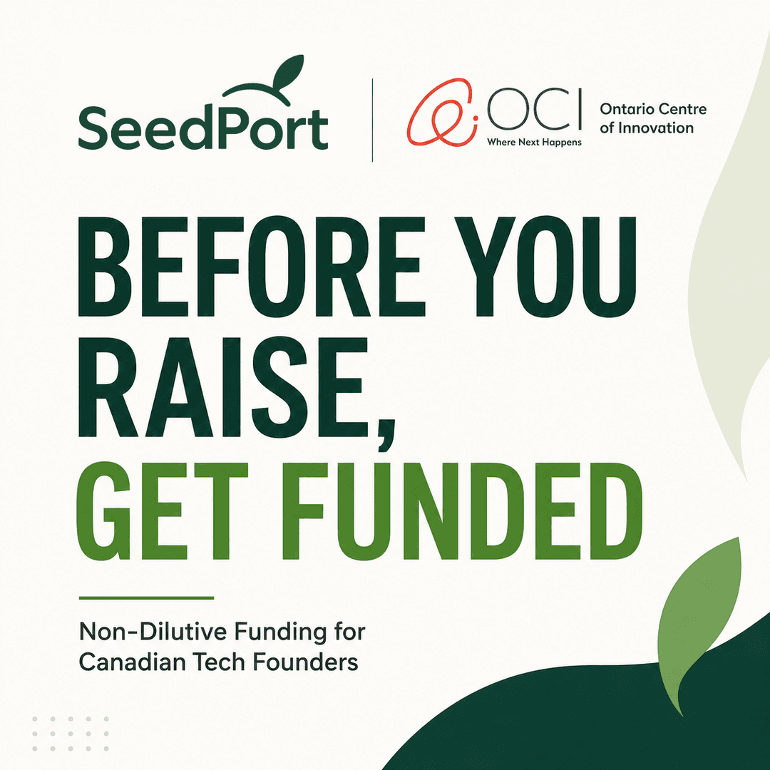Before You Raise, Get Funded | SeedPort & OCI cover photo